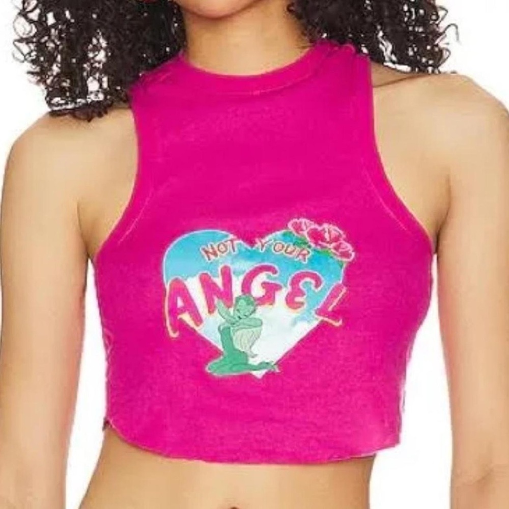 NWT Boys Lie Pink Crop Top O/S